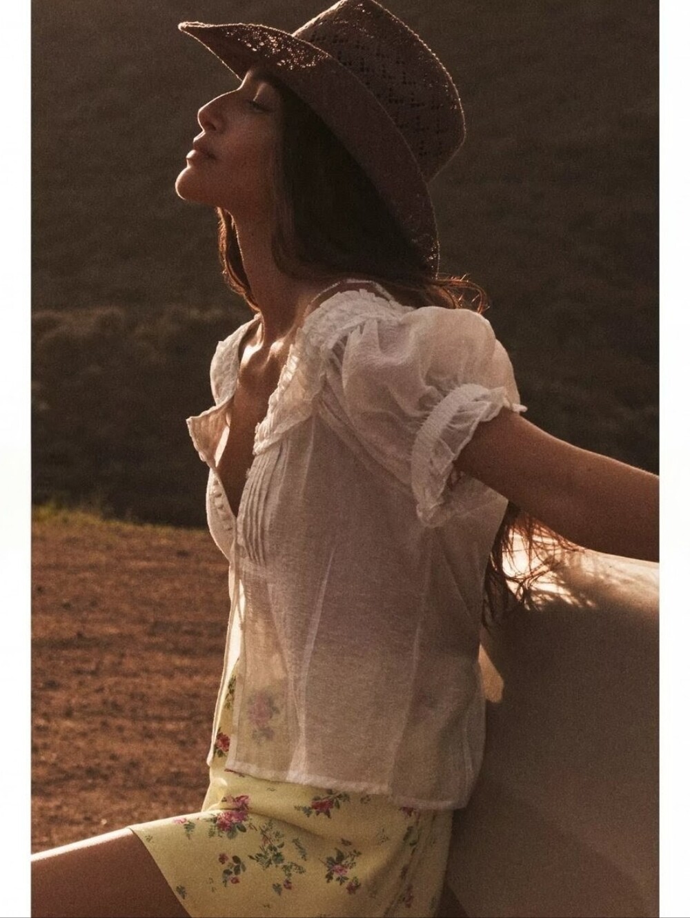ANTHROPOLOGIE Pilcro Sheer White Silky Short Sleeve Top S